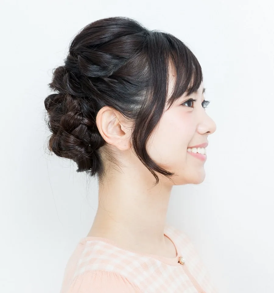 updo style for asian women
