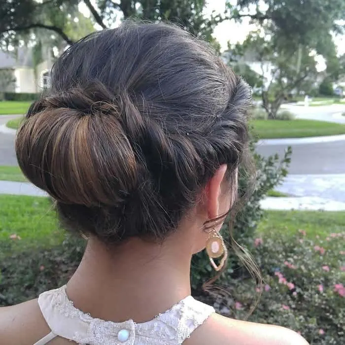 medium length updos for women