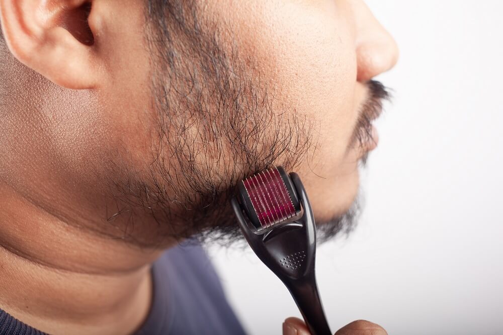 use derma roller to grow beard thicker