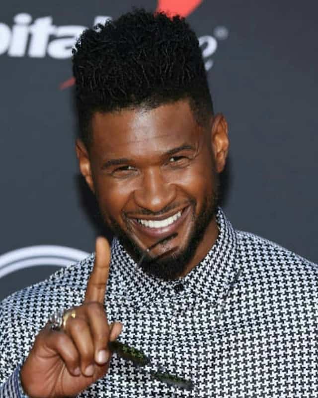 Usher's High top fade hairstyles