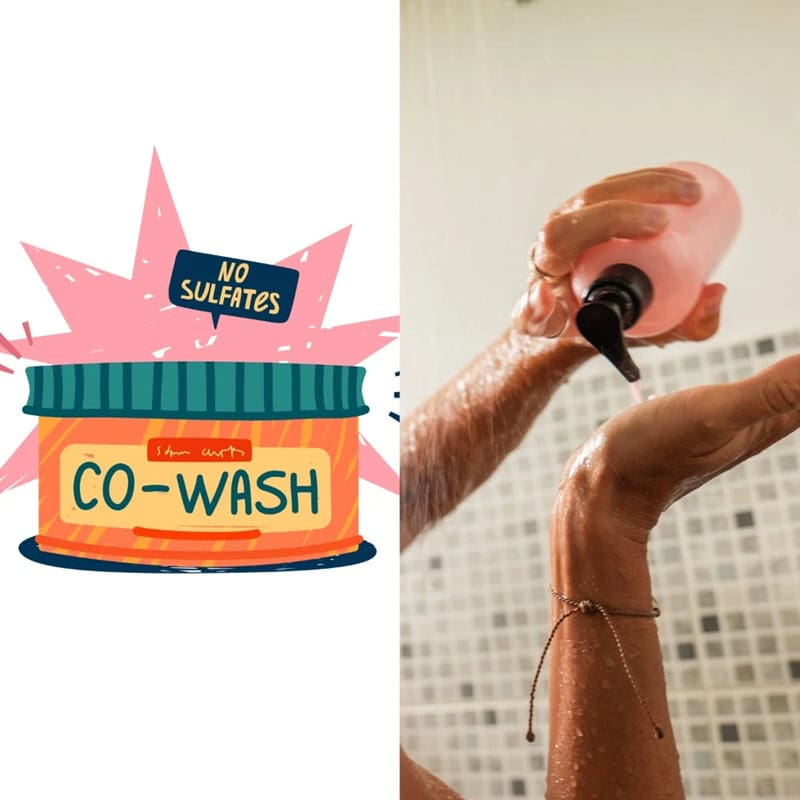using co-wash product