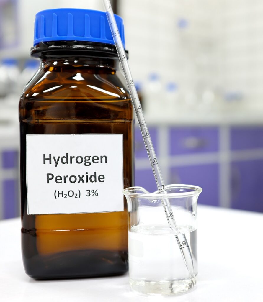 hydrogen peroxide concentration for yellowing gray hair