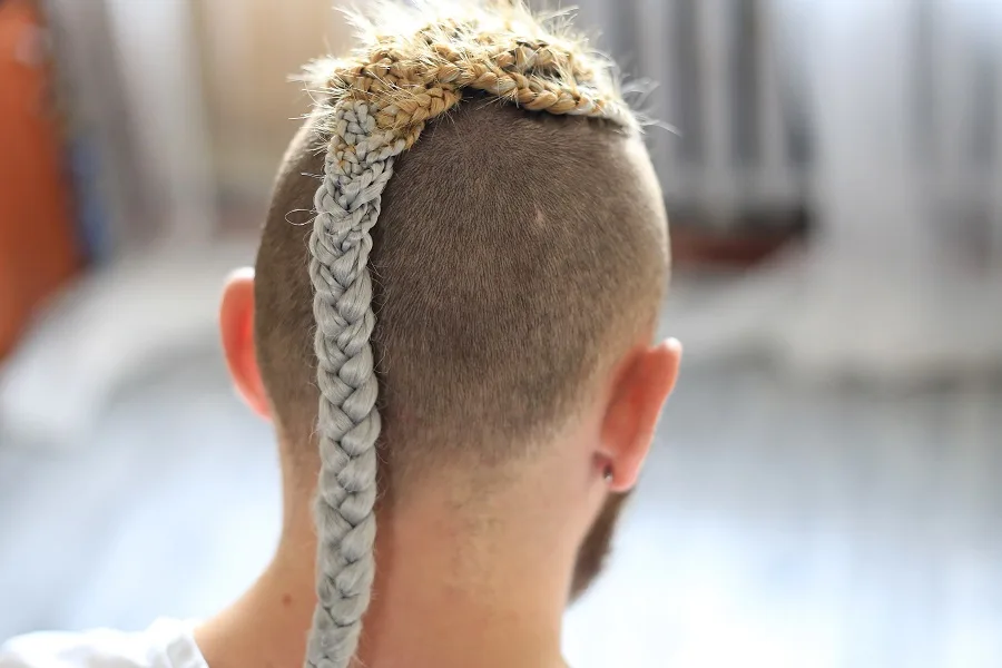 long viking braids for men