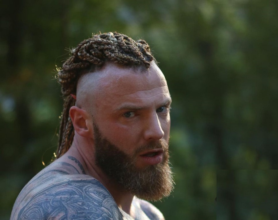 viking braids with shaved sides for men