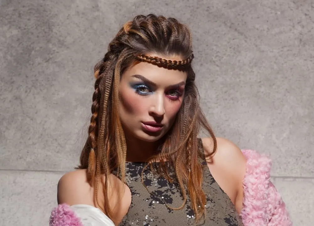 modern viking braids for women