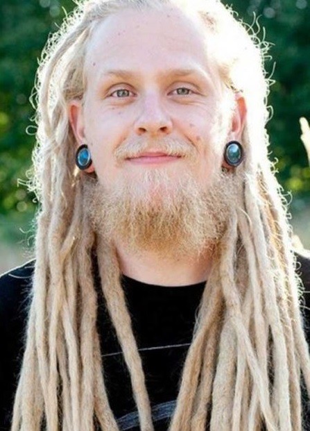 blonde viking dreadlocks for men