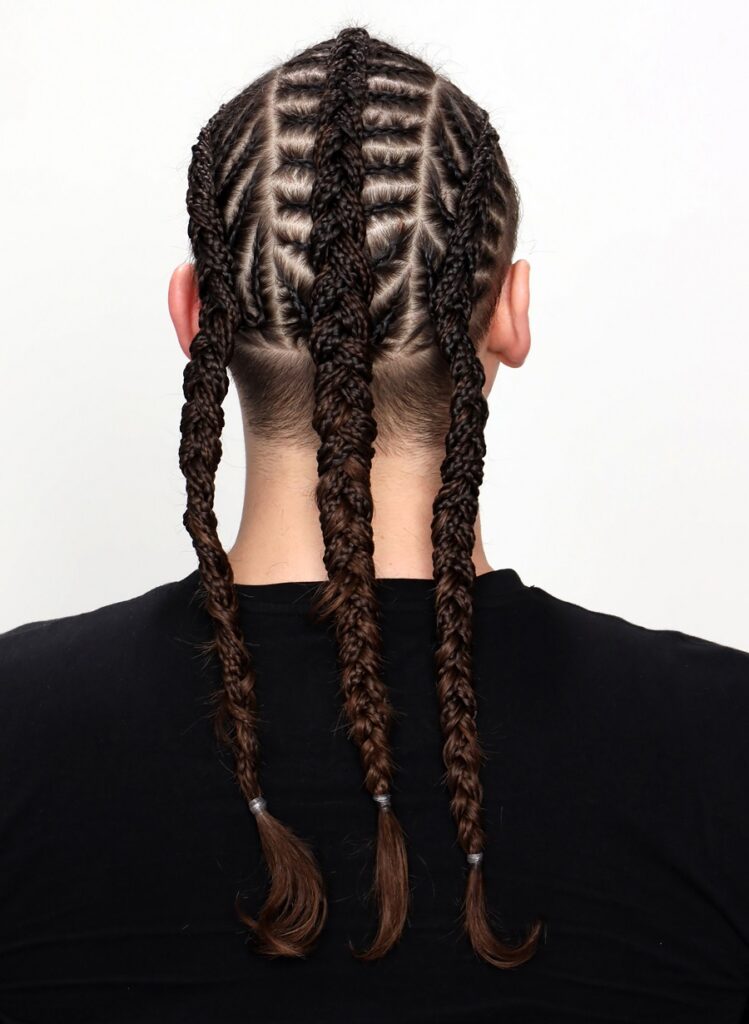 viking braid hairstyle for men