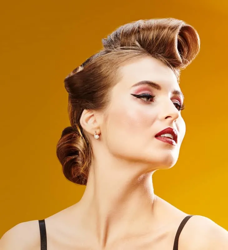 vintage party hairstyle
