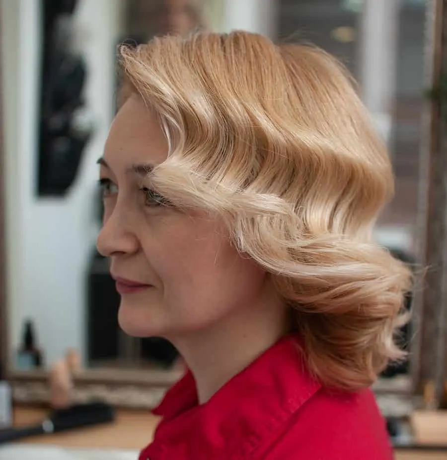 vintage wavy bob