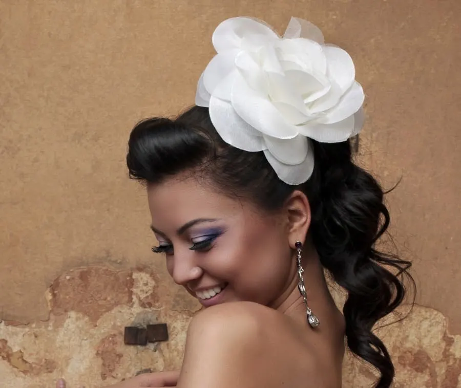 vintage wedding hairstyle for black hair