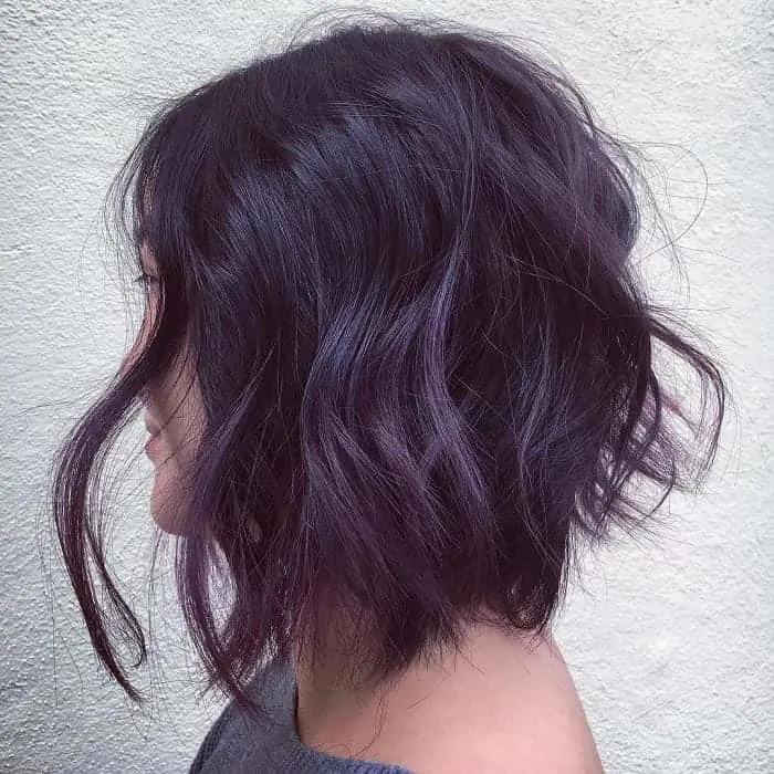violet brown hair color