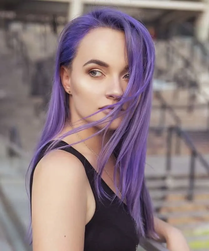violet gray hair