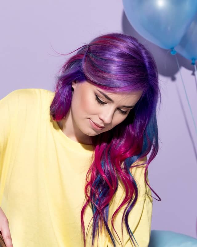 violet mermaid hair