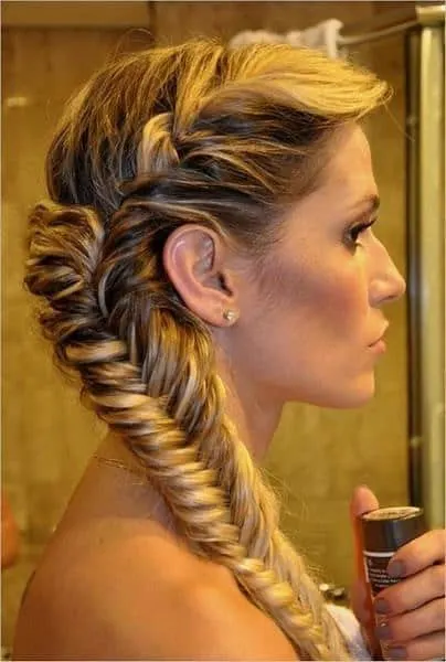 fishtail warrior braid for women