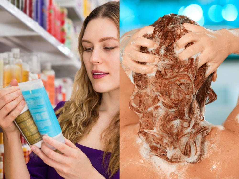 washing colored hair - use sulfate free & color safe shampoo