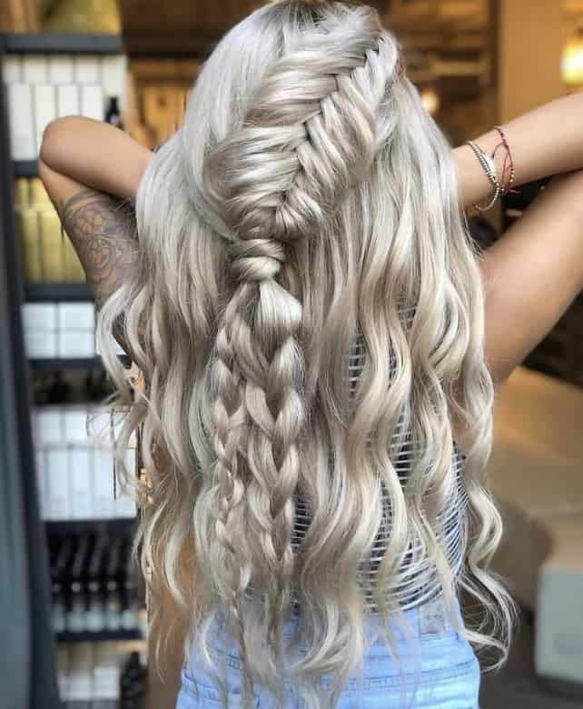 waterfall braid hairstyles for women