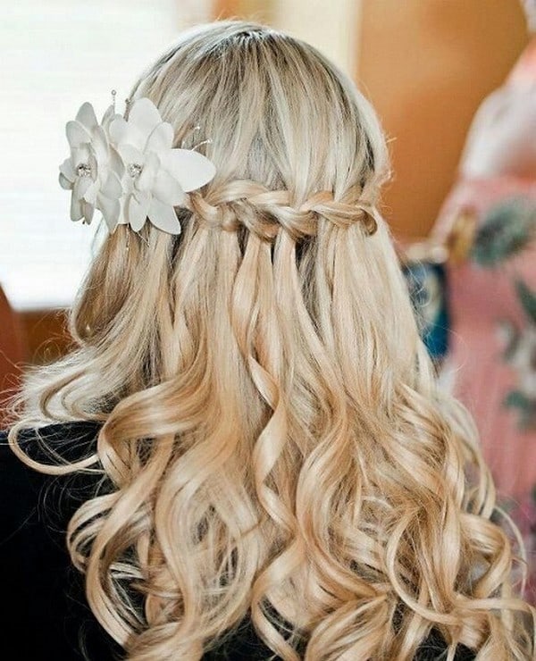 5 Entrancing Waterfall Braid With Curls for Special Occasions ...