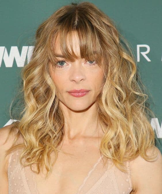 Blonde Wavy Hair With Bangs for Women