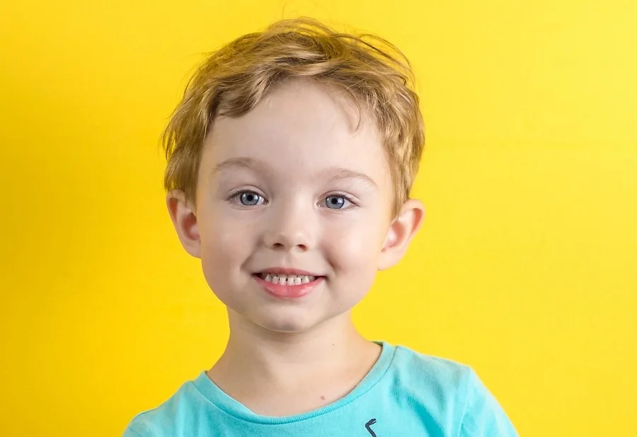 wavy hairstyle for 3 year old boy