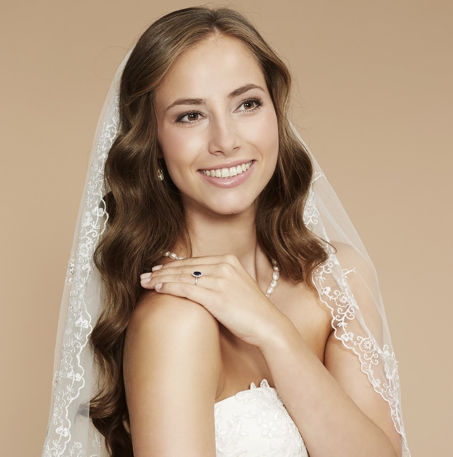 25 Breathtaking Wedding Hairstyles With Veils Trending In 2024 4172