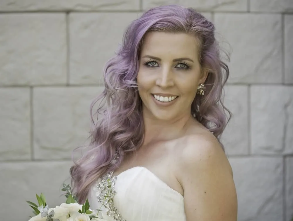 wavy lilac hair