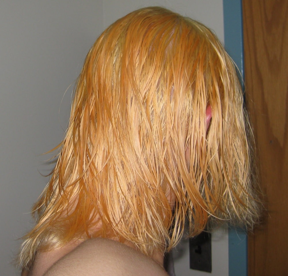 ways to get orange out of blonde hair