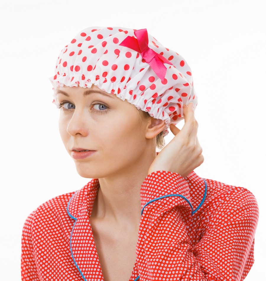 Wear a sleep cap to prevent hair dye from bleeding onto the pillow