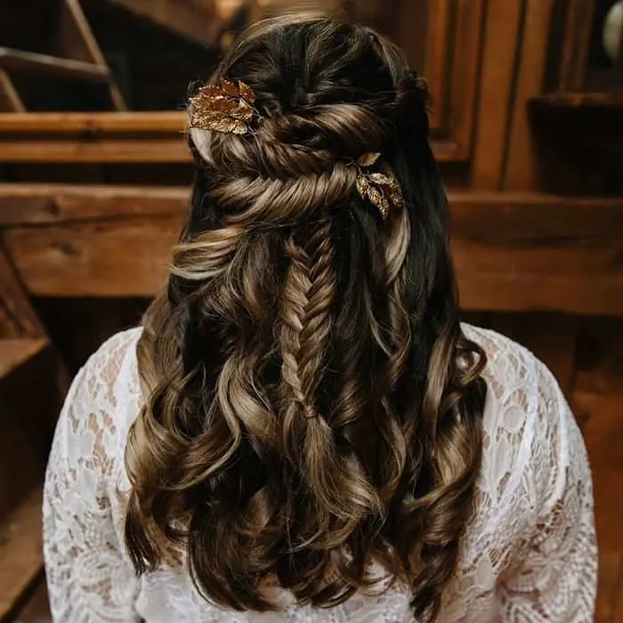 bohemian braids for wedding 