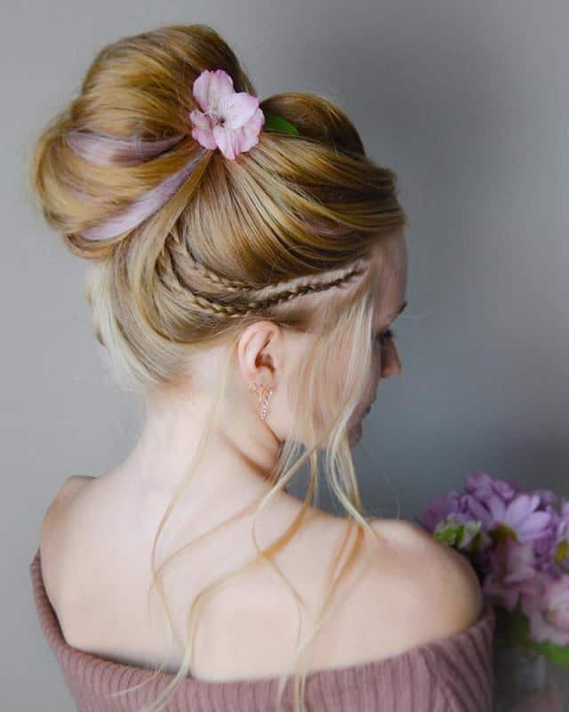 hairstyles with bun for wedding