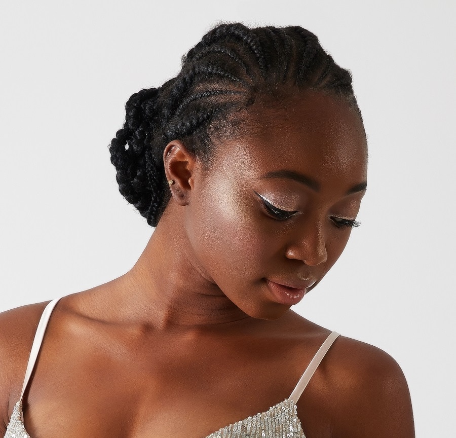wedding hairstyle for african american bridesmaids