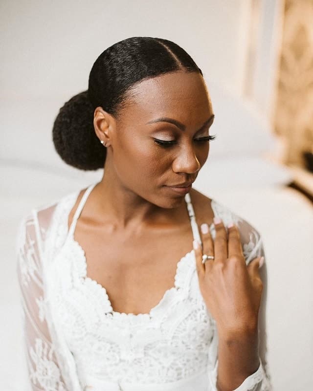 wedding hairstyle for black women 
