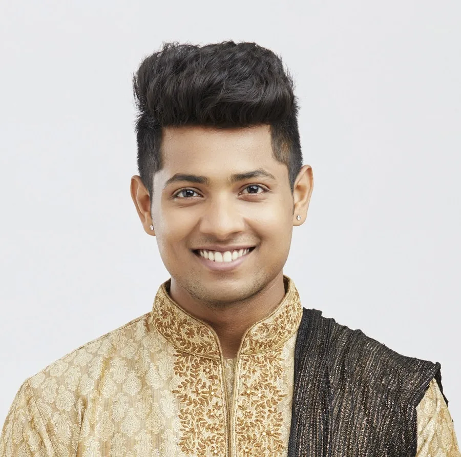 wedding hairstyle for indian men
