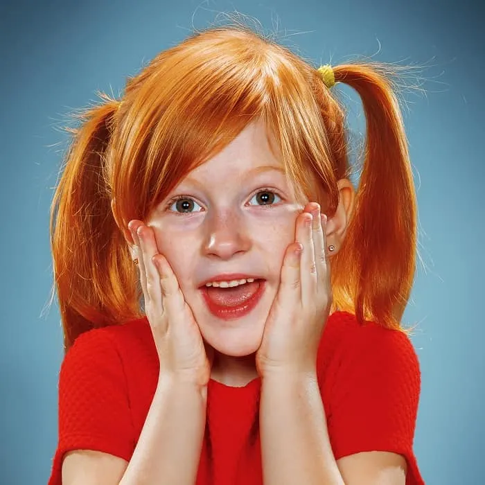 wedding pigtails for little girl