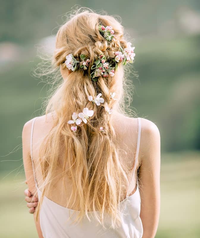 wedding hairstyle for long hair