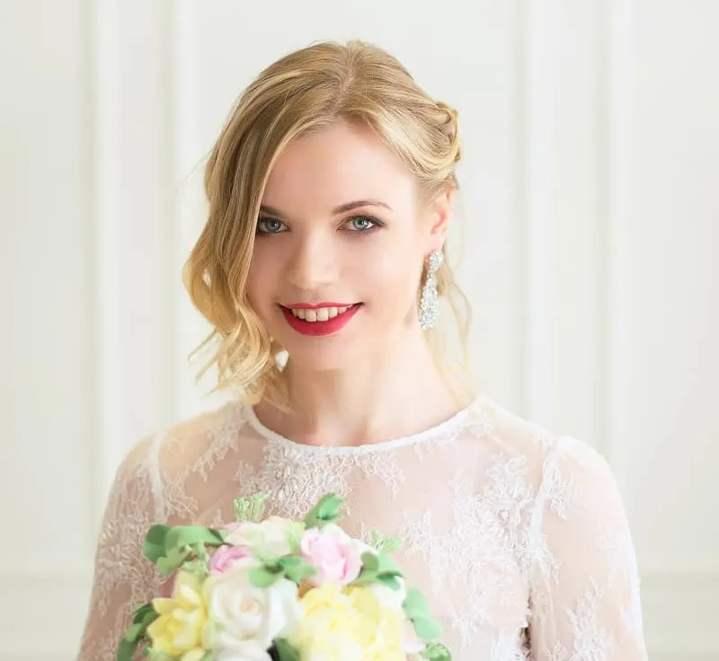 wedding hairstyle for medium thin hair