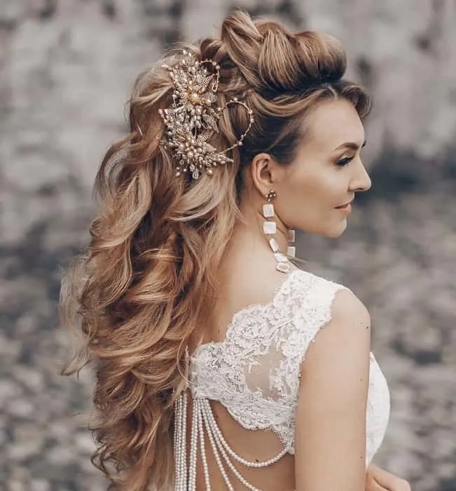 wedding hairstyle for small face