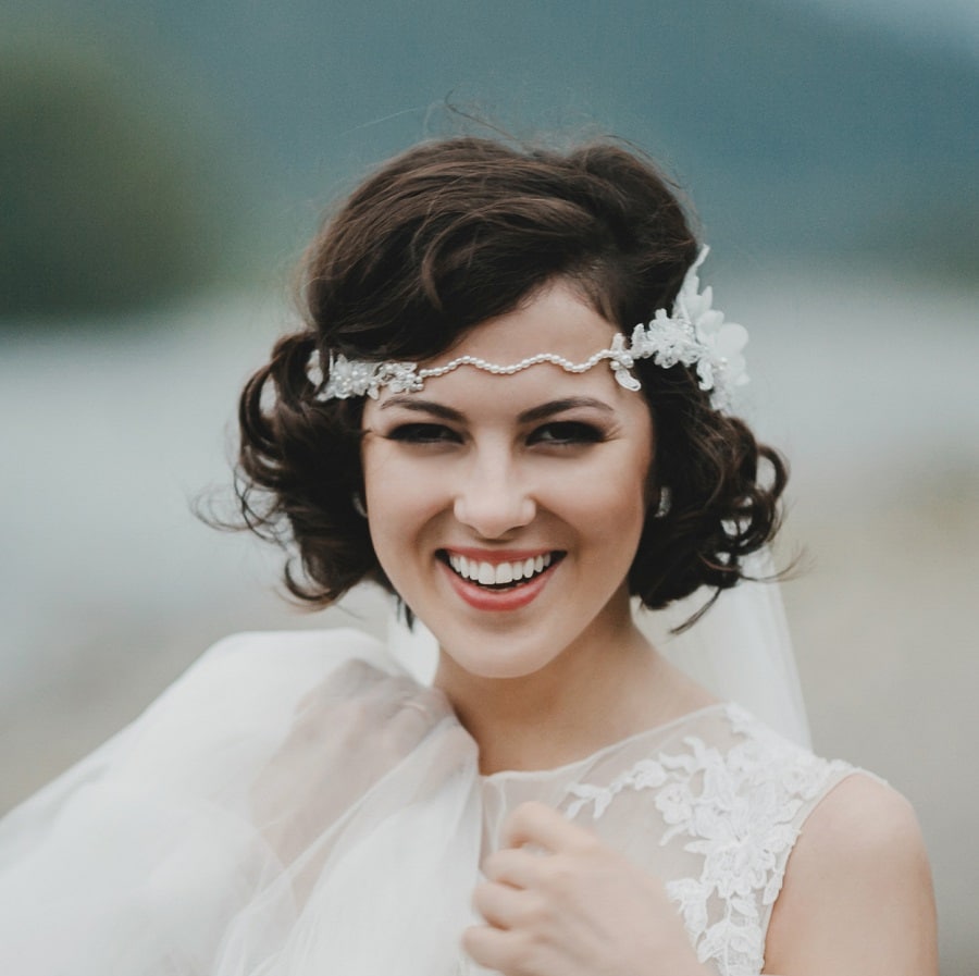 wedding hairstyle for women with big noses