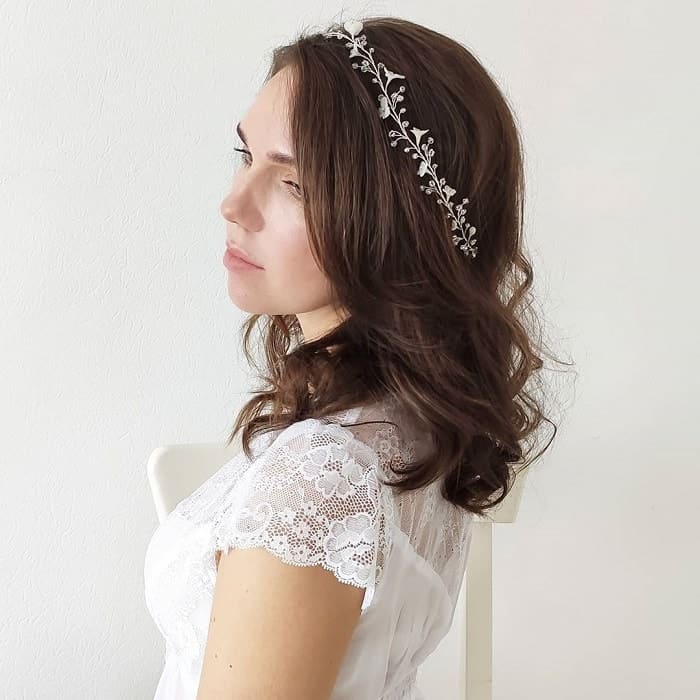 wedding hairstyle with headband