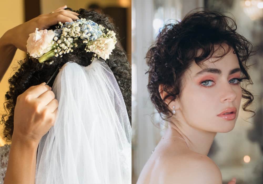 wedding hairstyles for long to medium curls
