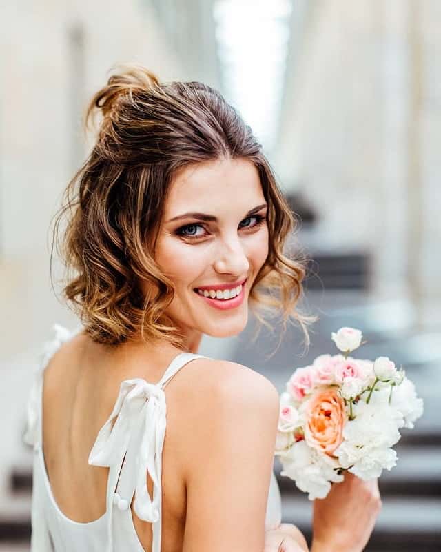 medium length wedding hairstyles