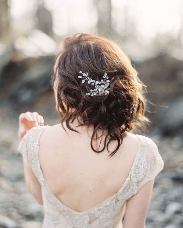 loose updos for bride with long hair