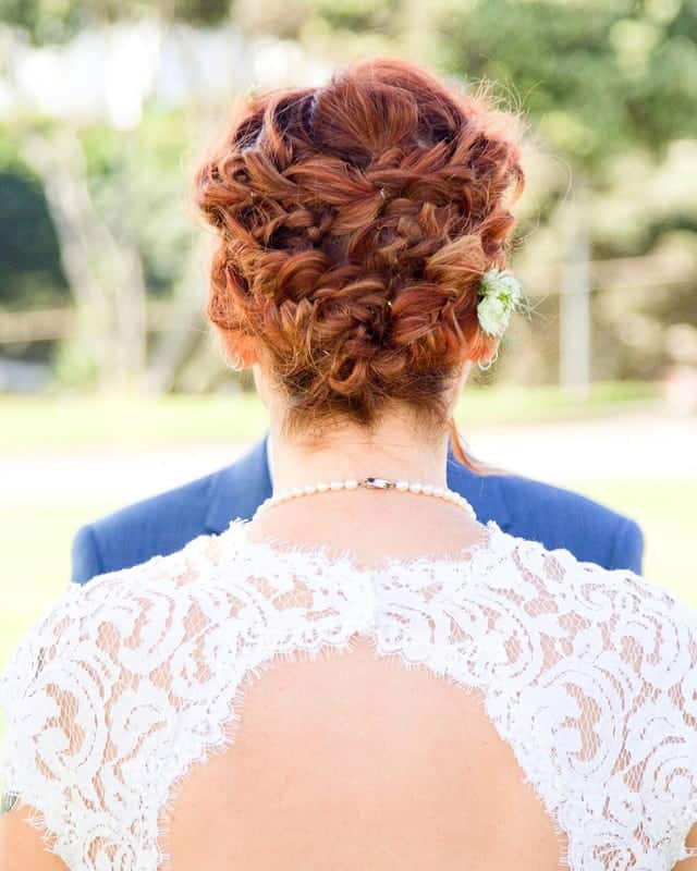Updo for Long Dyed Hair