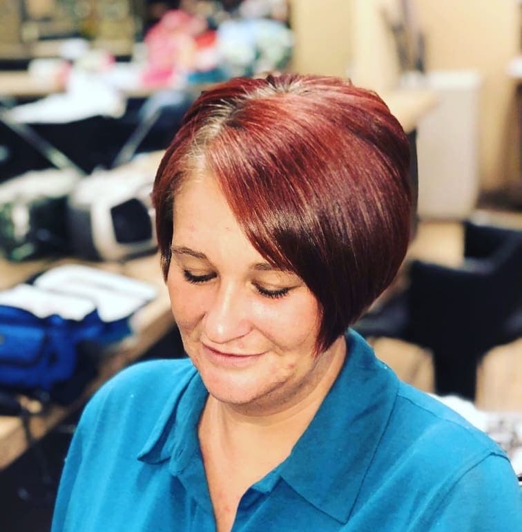 wedge haircut for over 60 women 