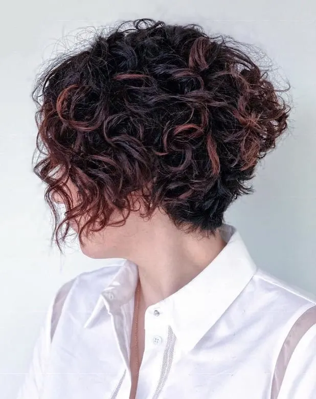 super curly wedge style  Curly hair styles Short curly haircuts Haircuts  for curly hair