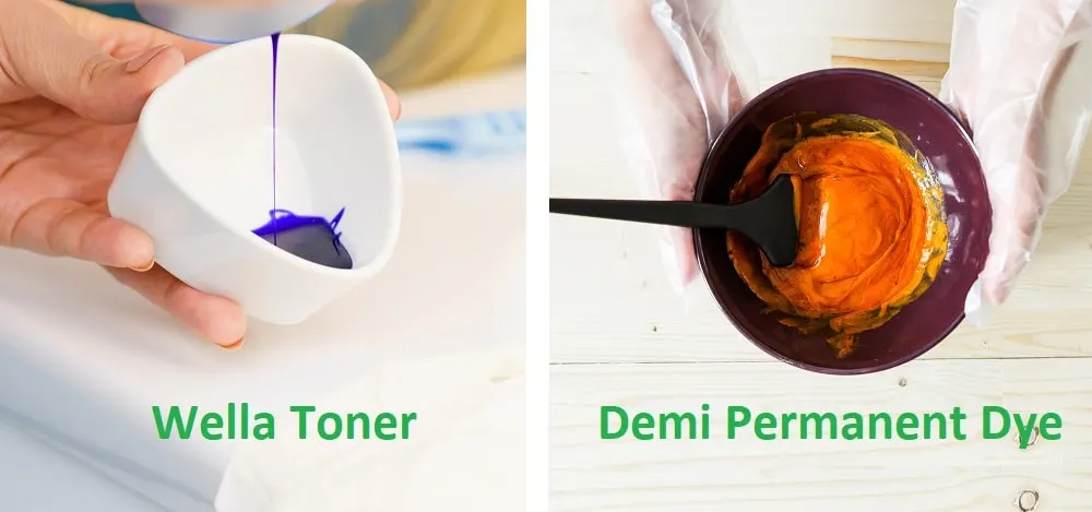 wella toner vs demi permanent dye