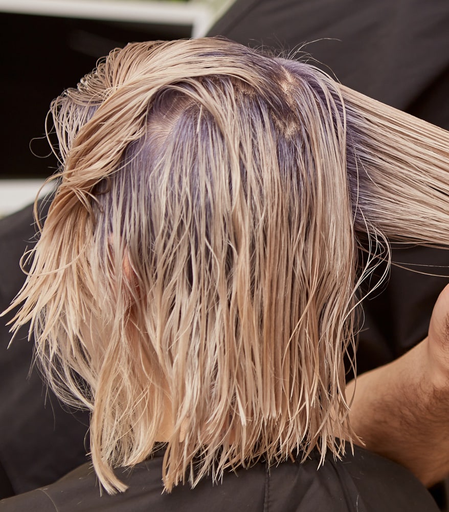 effects of overusing purple shampoo on highlights