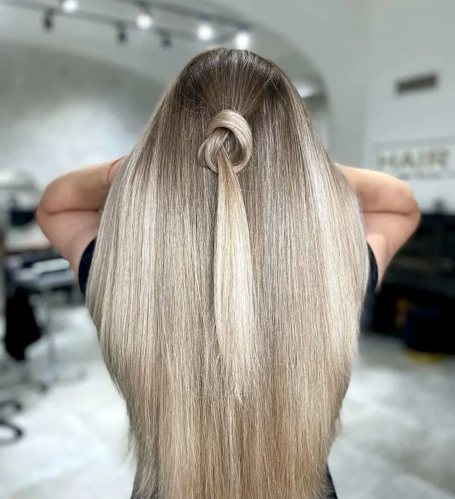 white balayage highlights