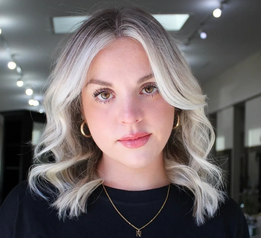 white blonde balayage