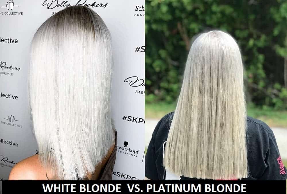 white blonde hair vs. platinum blonde hair