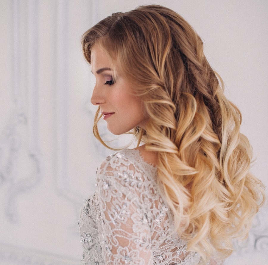 white blonde ombre hairstyle